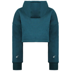 BoxRaw Johnson Womens Teal Cropped Hoodie