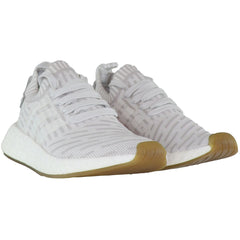 Adidas NMD_R2 Primeknit Womens Off White Running Trainers