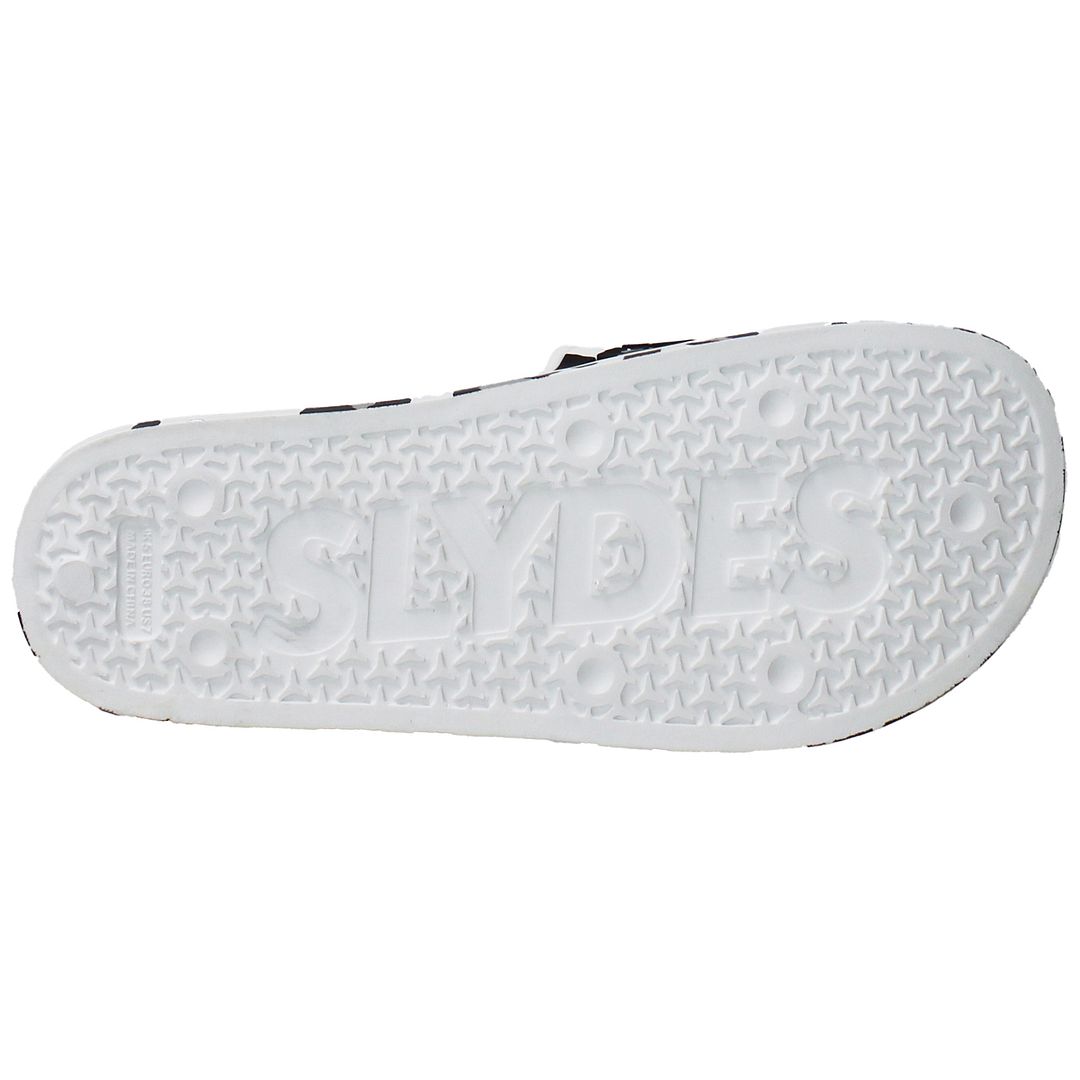 Slydes Blur Womens White/Black Sliders