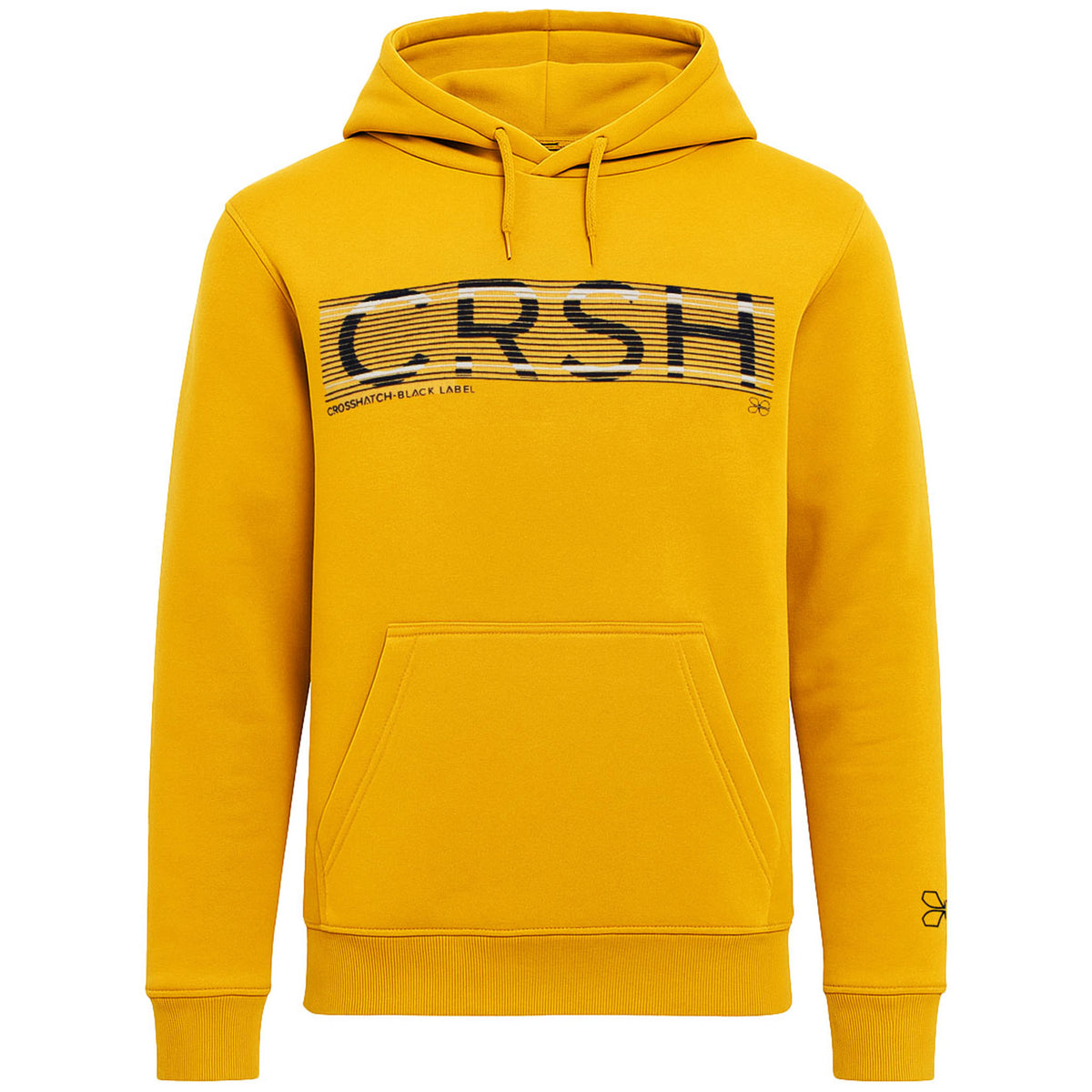 Crosshatch Goldsbury Mens Yellow Hoodie