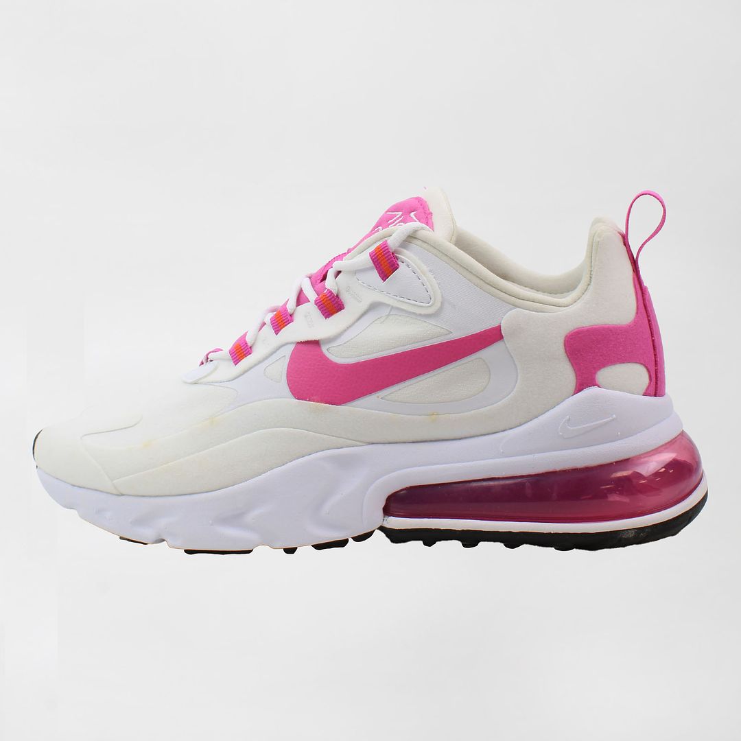 Nike Air Max 270 React Womens White Trainers - Marks