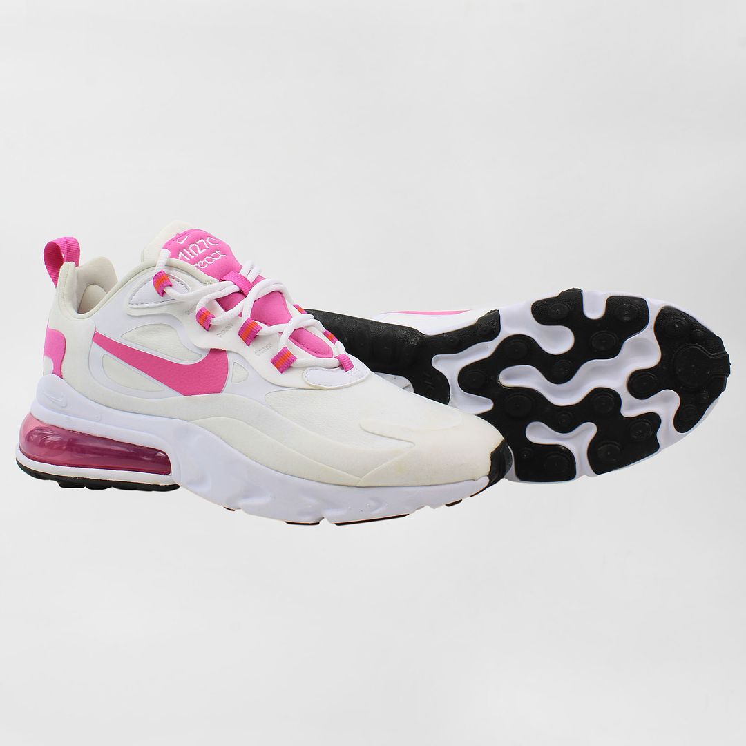 Nike Air Max 270 React Womens White Trainers - Marks