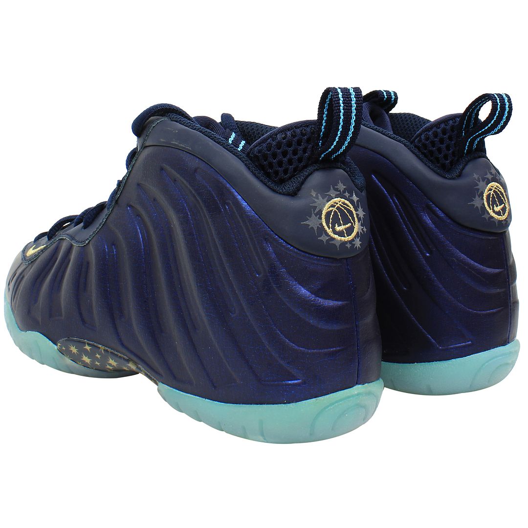 Nike Little Posite One Kids Navy Trainers