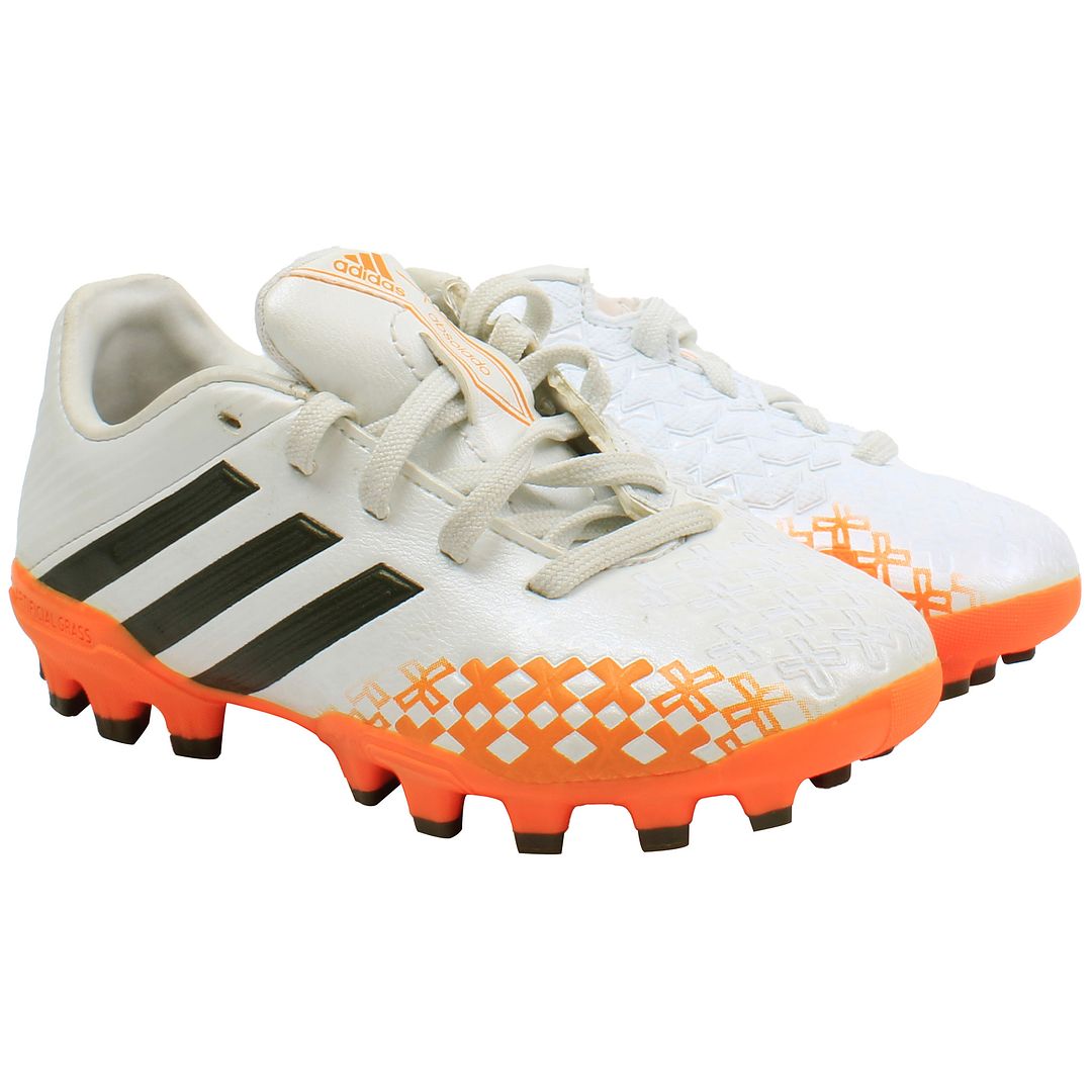 Adidas P Absolado LZ TRX AG J Kids White Football Boots