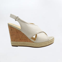 Geox Donna Janira C Womens White Wedges NO BOX