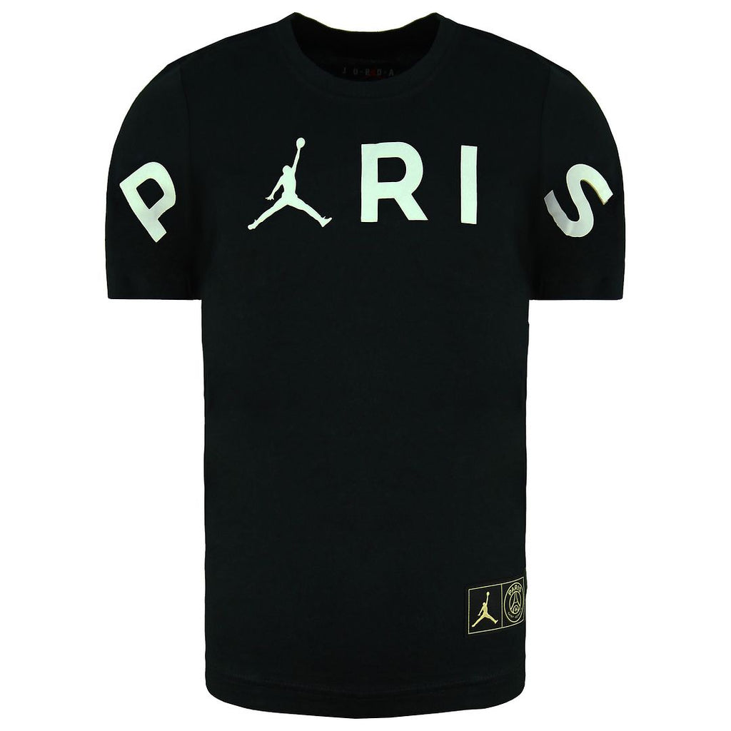 Nike Jordan x Paris Saint-Germain Header Kids Black T-Shirt