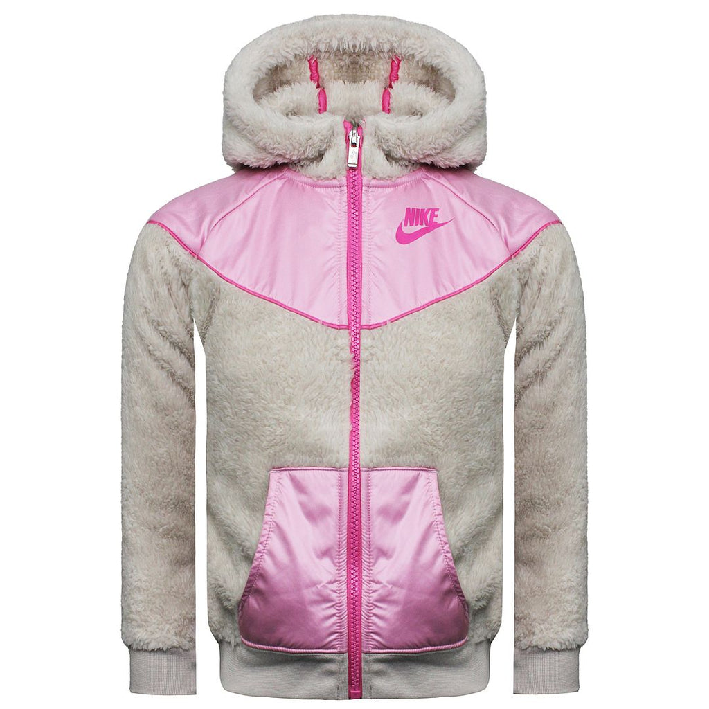 Nike Logo Kids Beige/Pink Track Jacket