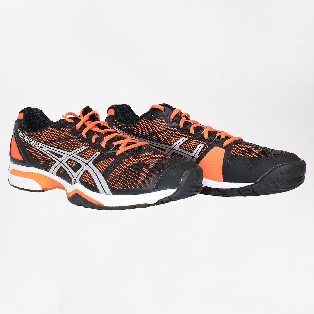 Asics Gel-Solution Mens Black Trainers NO BOX