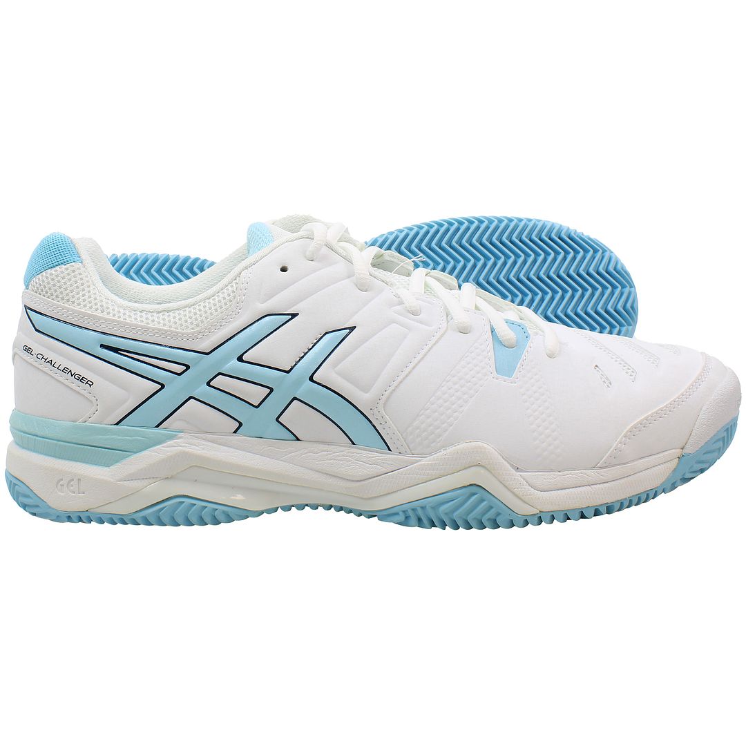 Asics Gel-Challenger 10 Clay Womens White Tennis Shoes