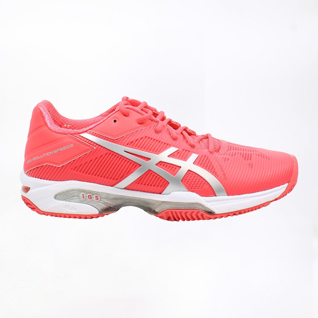 Asics Gel-Solution Speed 3 Clay Womens Pink Padel Shoes NO BOX