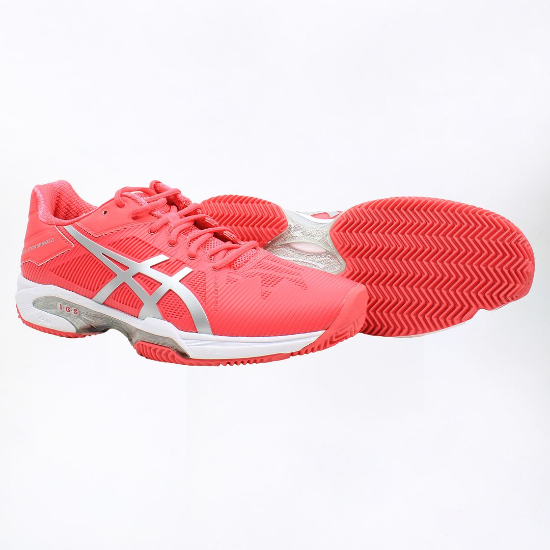 Asics Gel-Solution Speed 3 Clay Womens Pink Padel Shoes NO BOX