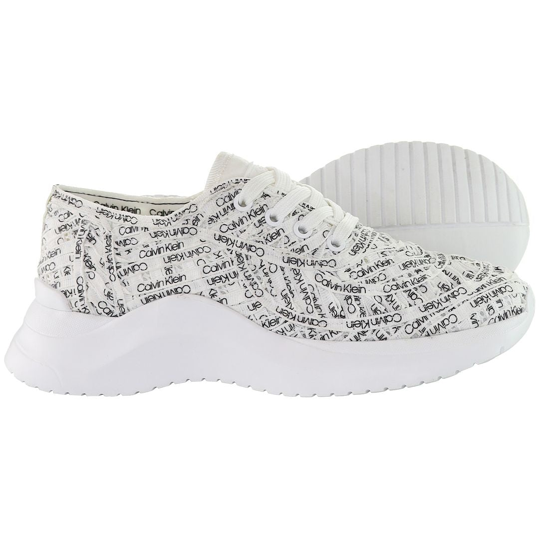 Calvin Klein Usra Womens White Trainers