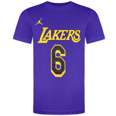 Jordan NBA LA Lakers 6 James Lebron Kids Statement T-Shirt