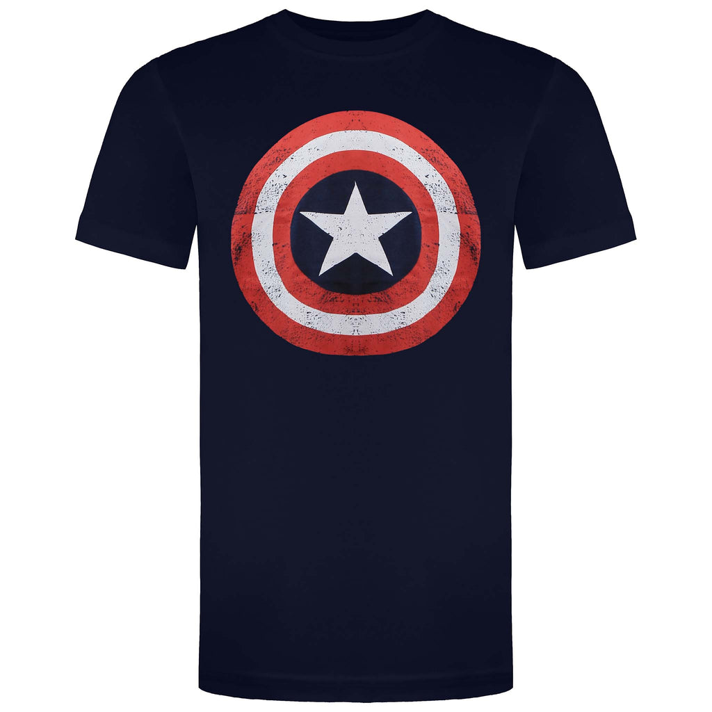 Marvel Captain America Shield Kids Navy T-Shirt