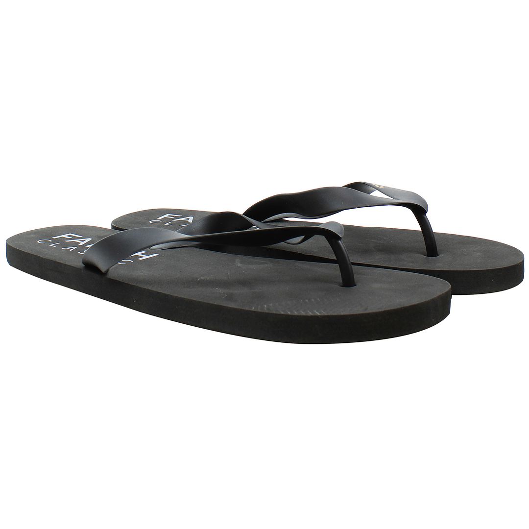 Farah Classic Shore Mens Black Flip-Flops