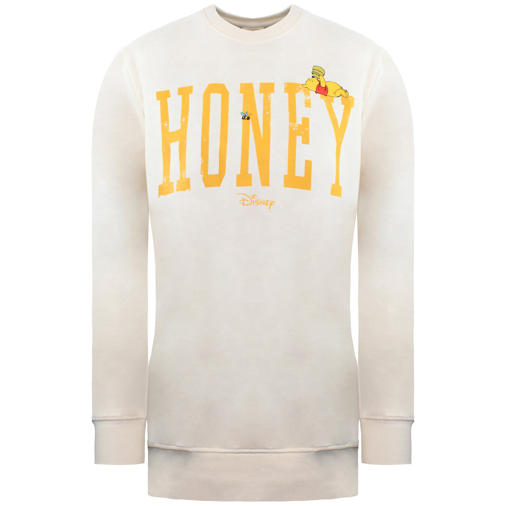 Disney Winnie The Pooh Honey Womens Beige Sweater