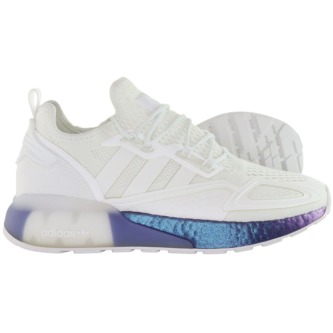 Adidas ZX 2K Boost Mens White Trainers