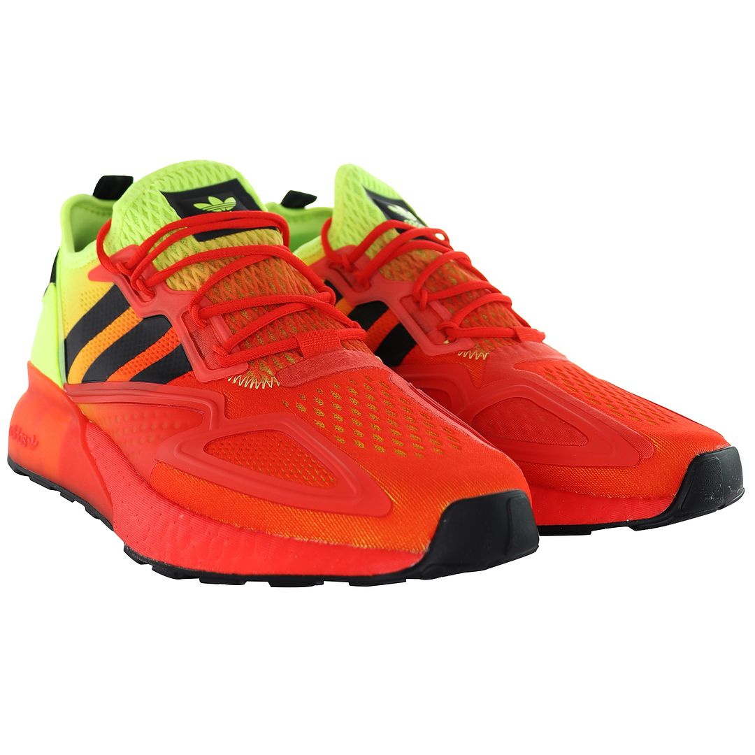 Adidas ZX 2K Boost Mens Red Trainers