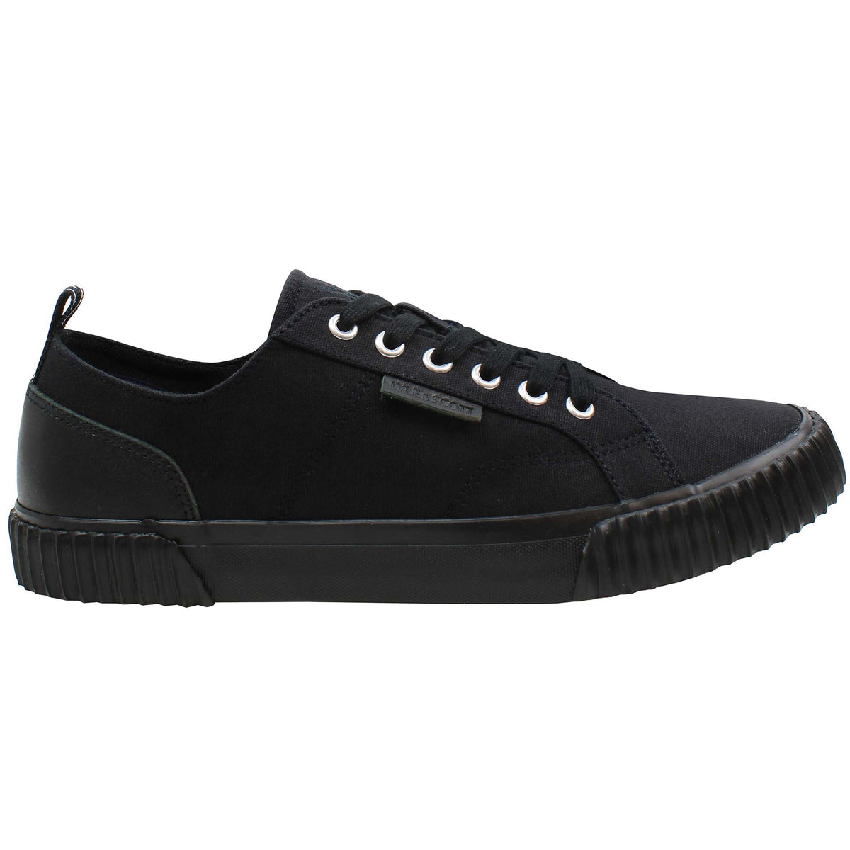 Lyle & Scott Mitchell Mens Black Plimsolls