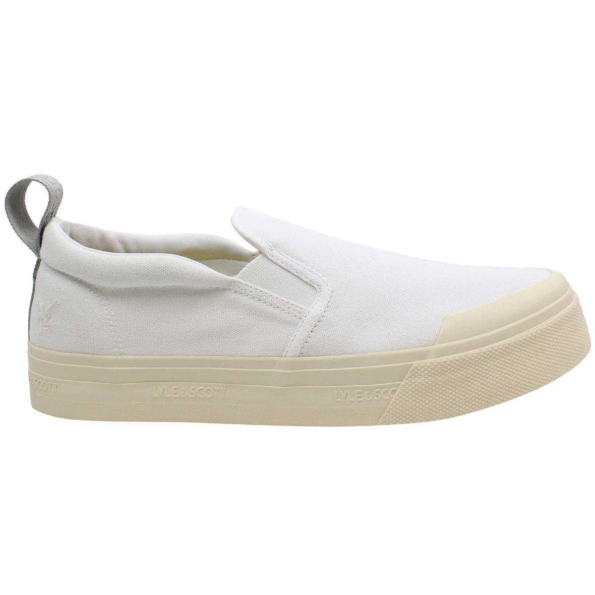 Lyle & Scott Duncan Mens White Plimsolls