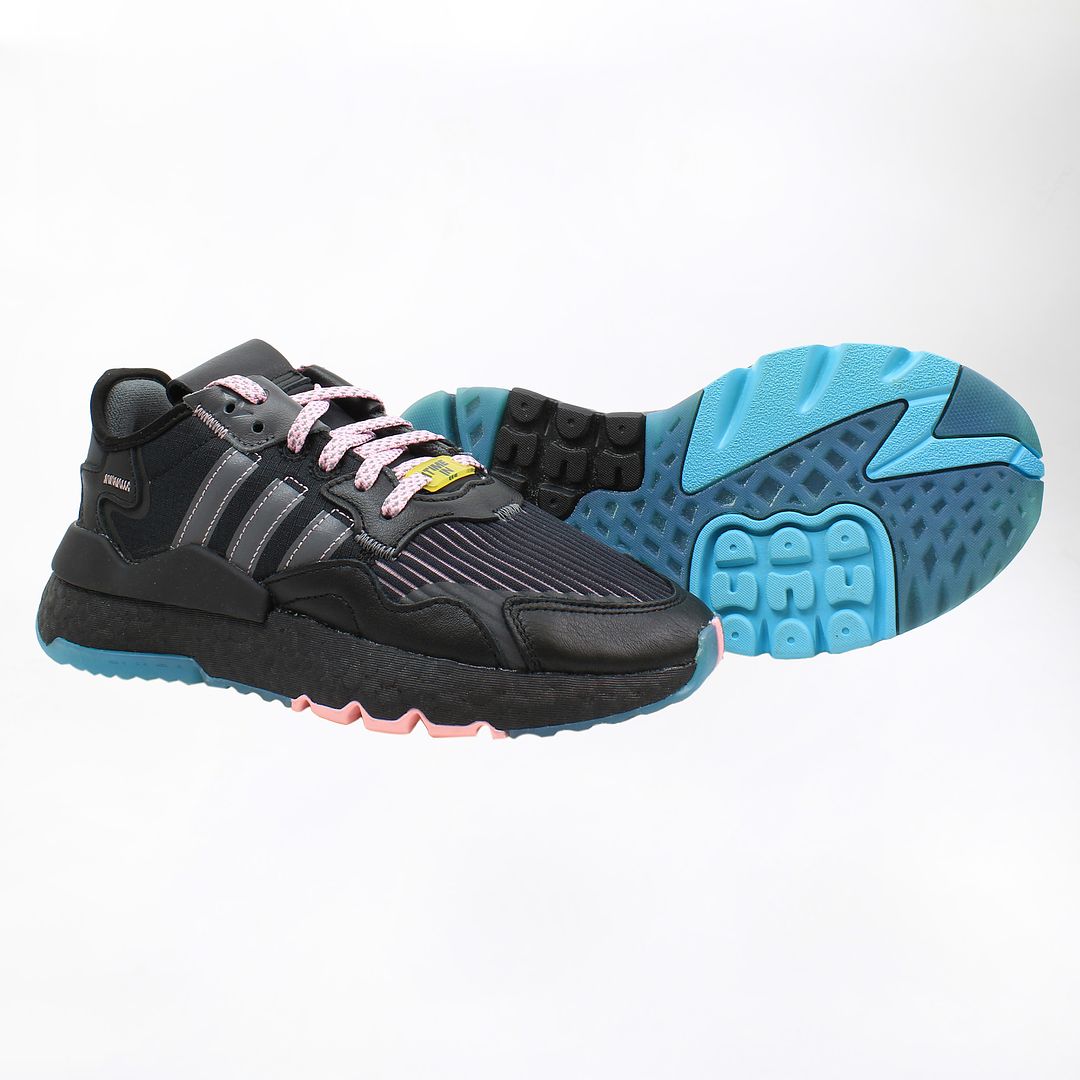 Adidas Ninja Nite Jogger J Kids Black Trainers NO BOX