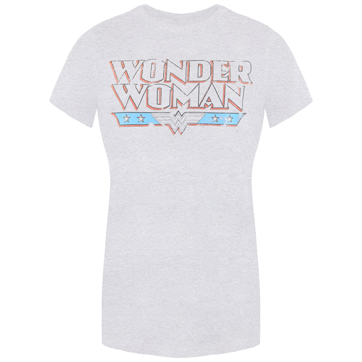 DC Comics Wonder Woman Retro Womens Grey T-Shirt