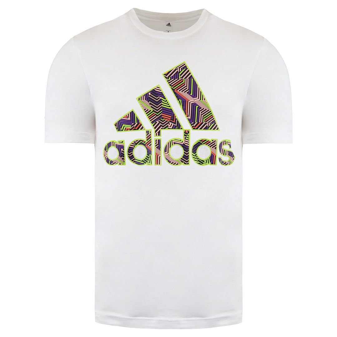 Adidas Badge Of Sport Mens White T-Shirt