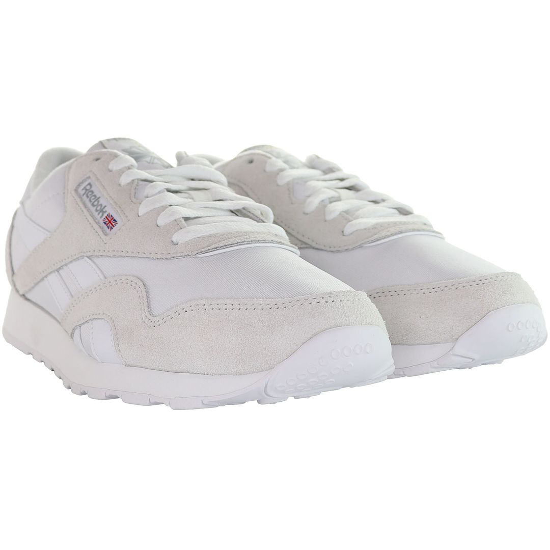 Reebok Classic Nylon Mens White Trainers