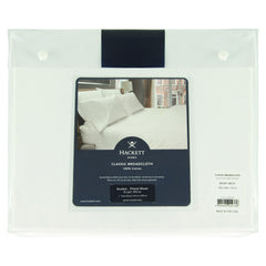 Hackett Home Classic Solid Fitted White Double Sheet