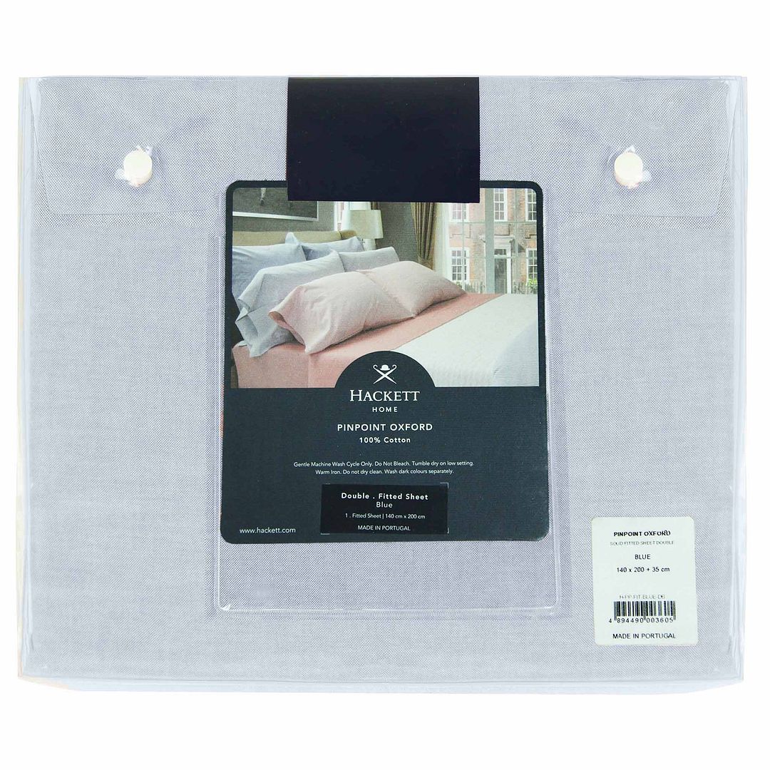 Hackett Home Pinpoint Fitted Double Sheet