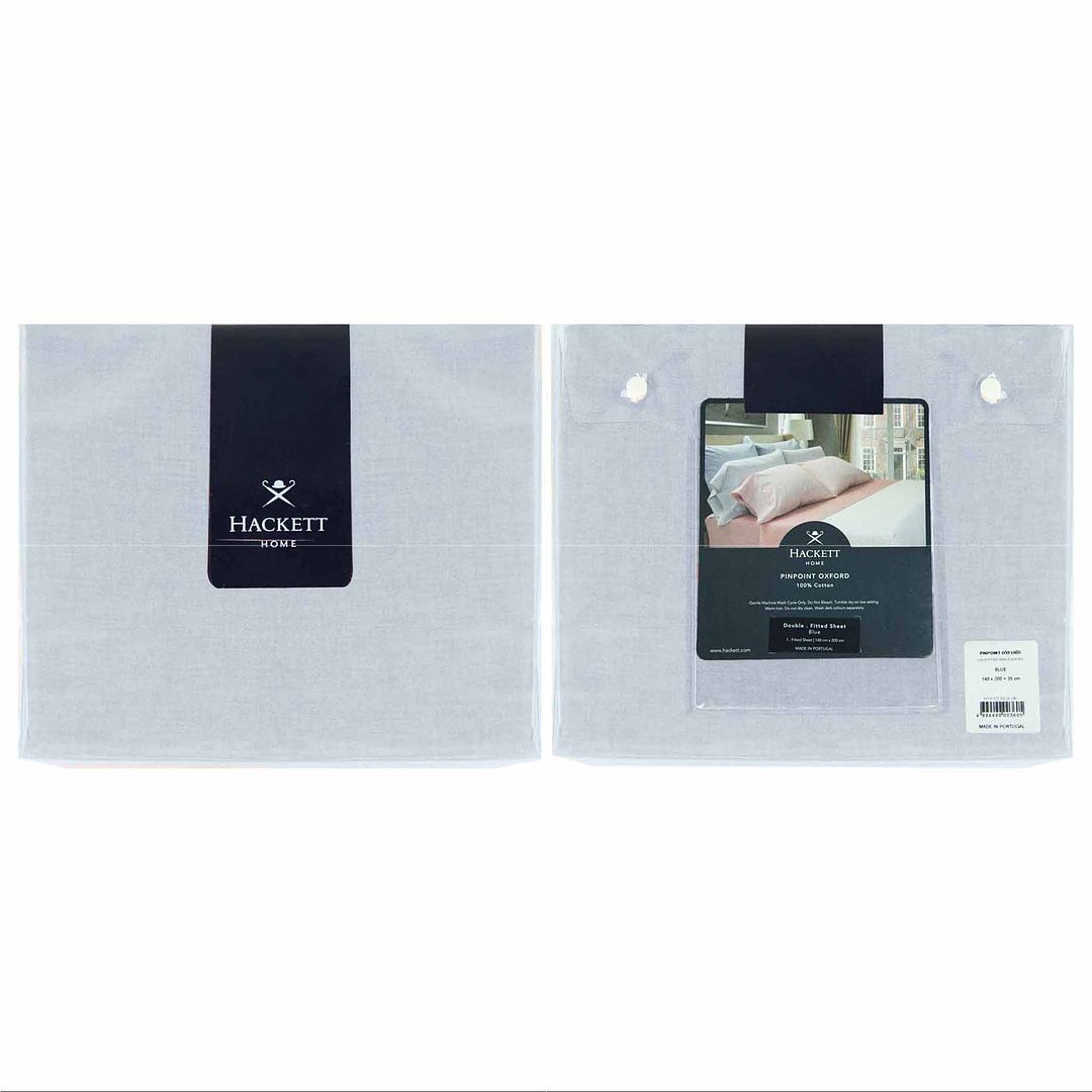 Hackett Home Pinpoint Fitted Double Sheet