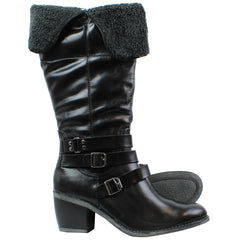 Hush Puppies Rustique 14inch Womens Black Boots