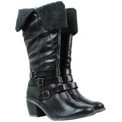 Hush Puppies Rustique 14inch Womens Black Boots