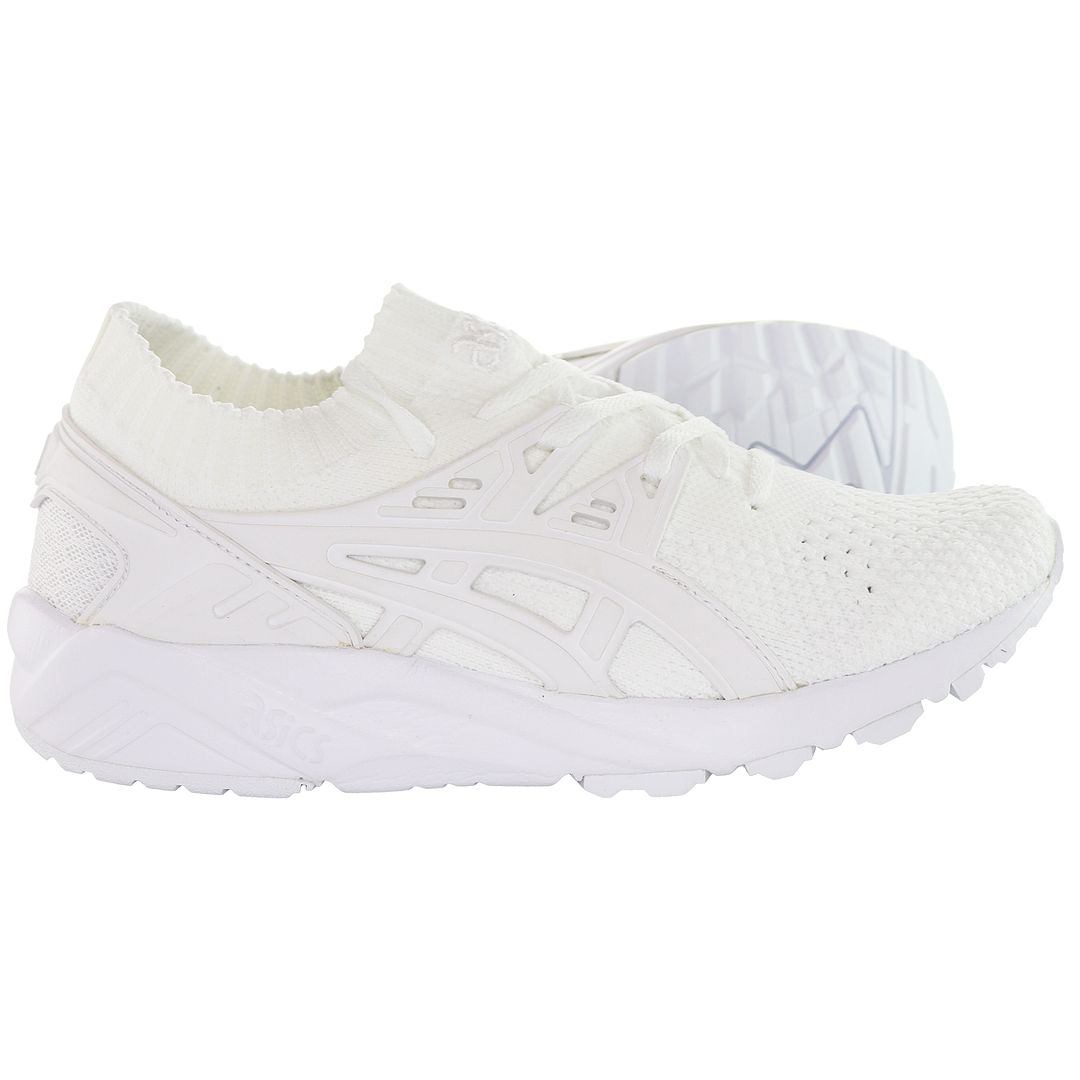 Asics Gel-Kayano Knit Mens White Running Trainers