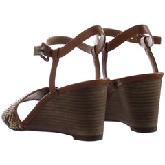 Vionic Clarita Womens Brown Sandal Heels