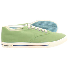 Seavees Hermosa Surfwash Mens Green Plimsolls