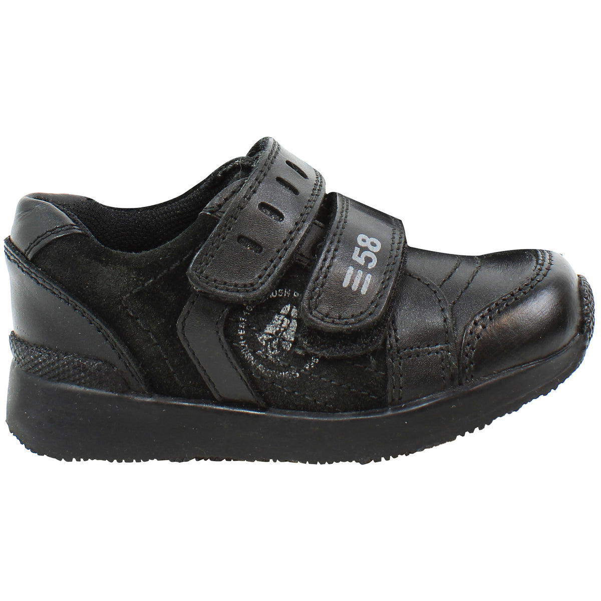 Hush Puppies Diego Kids Black Trainers