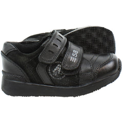 Hush Puppies Diego Kids Black Trainers