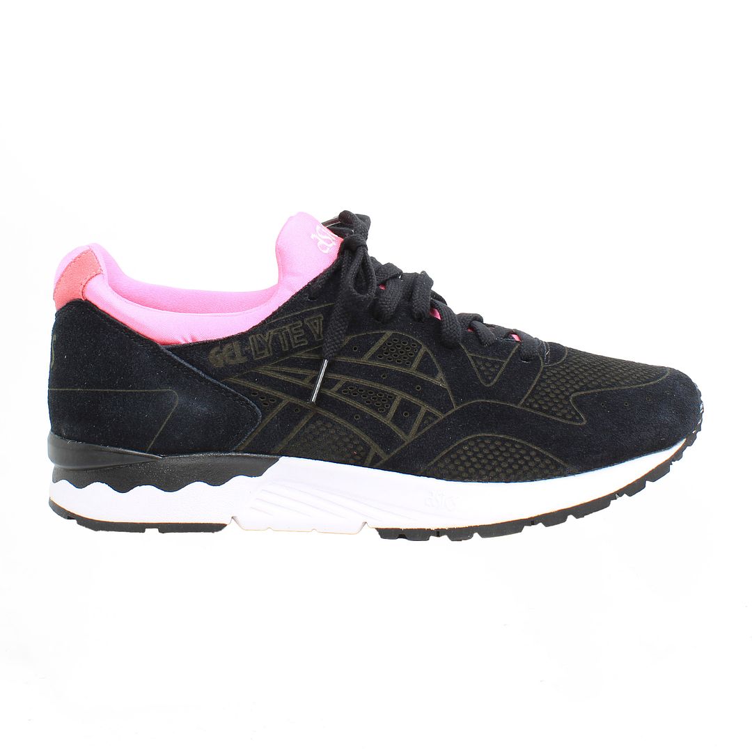 Asics Gel-Lyte V Mens Black/Pink Trainers NO BOX