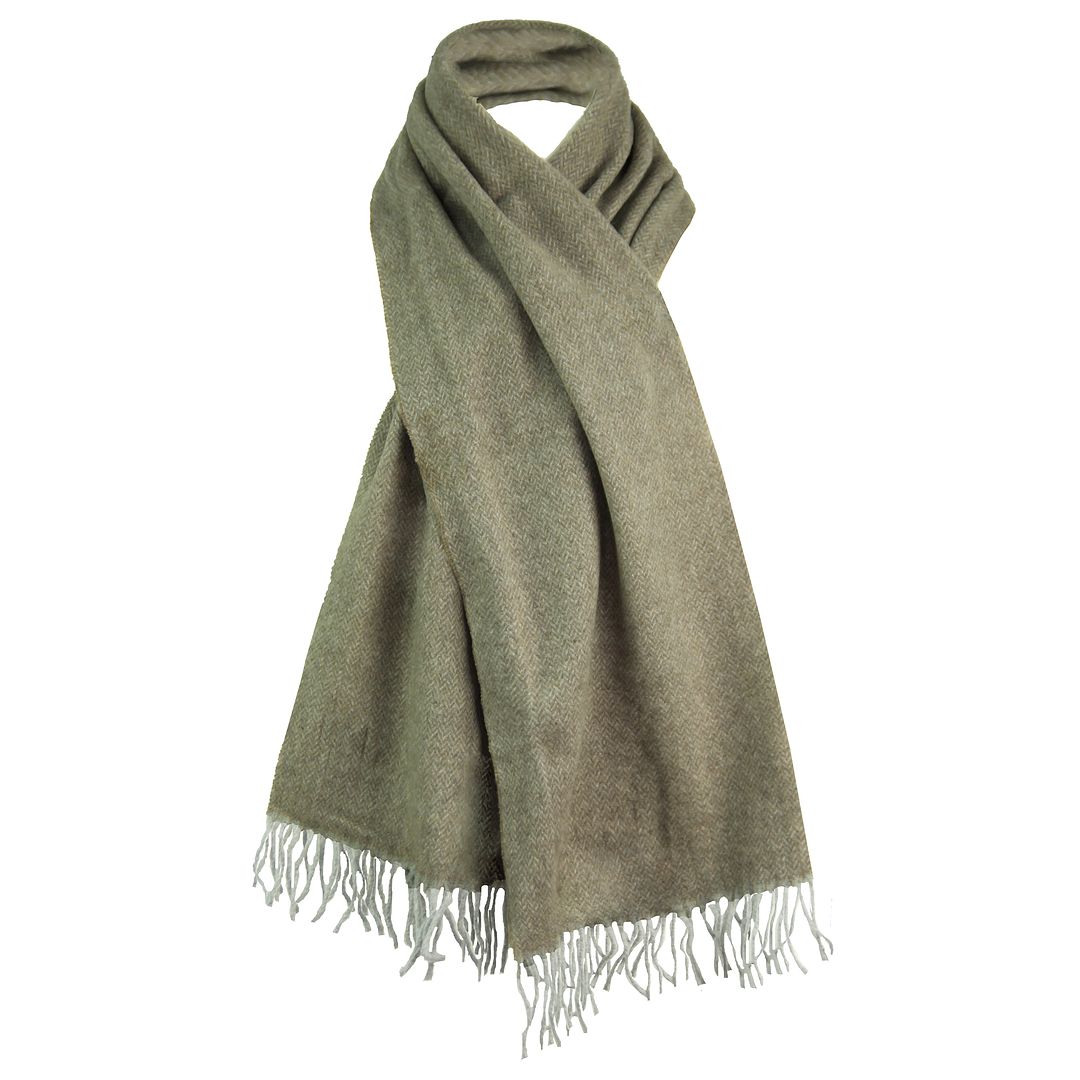 Hackett London Wool Grey Scarf Beanie Set