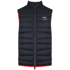 Hackett Aston Martin Racing Mens Black Lightweight Gilet