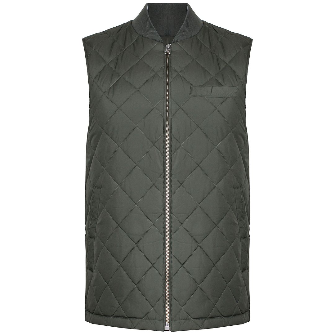 Hackett London Modular Mens Olive Gilet