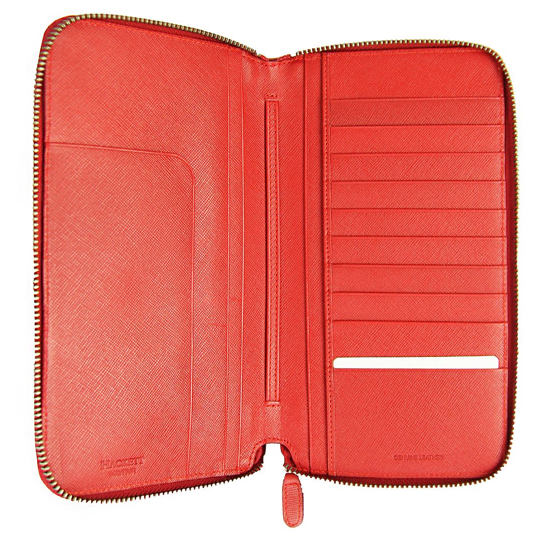 Hackett Mayfair Red Card Holder Wallet