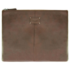 Hackett London Foxley Mens Brown Portfolio Pouch