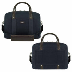 Hackett London RC Travel Flight Mens Navy Bag