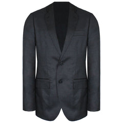 Hackett London 120S LP Plain Wool Mens Charcoal Suit