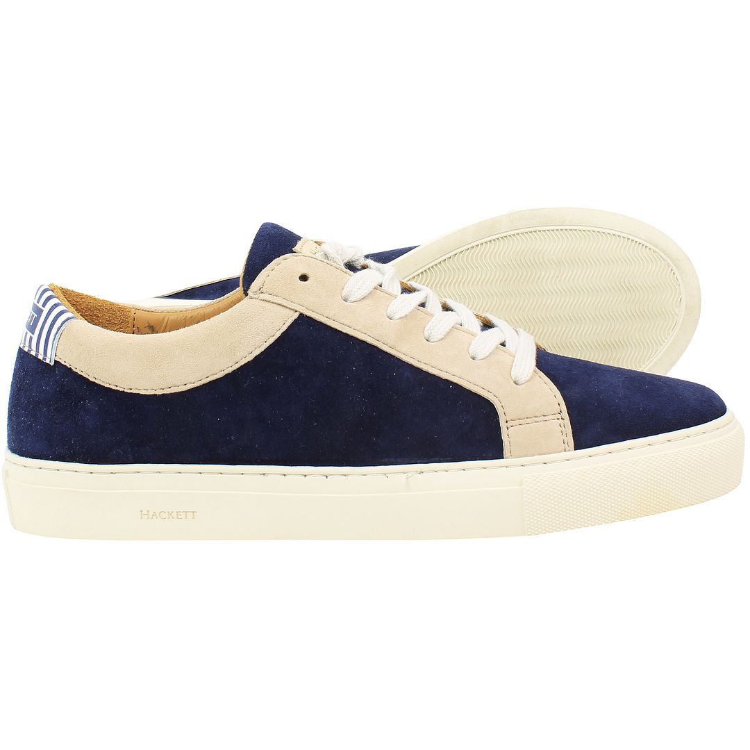 Hackett London Hunt Mens Navy Trainers