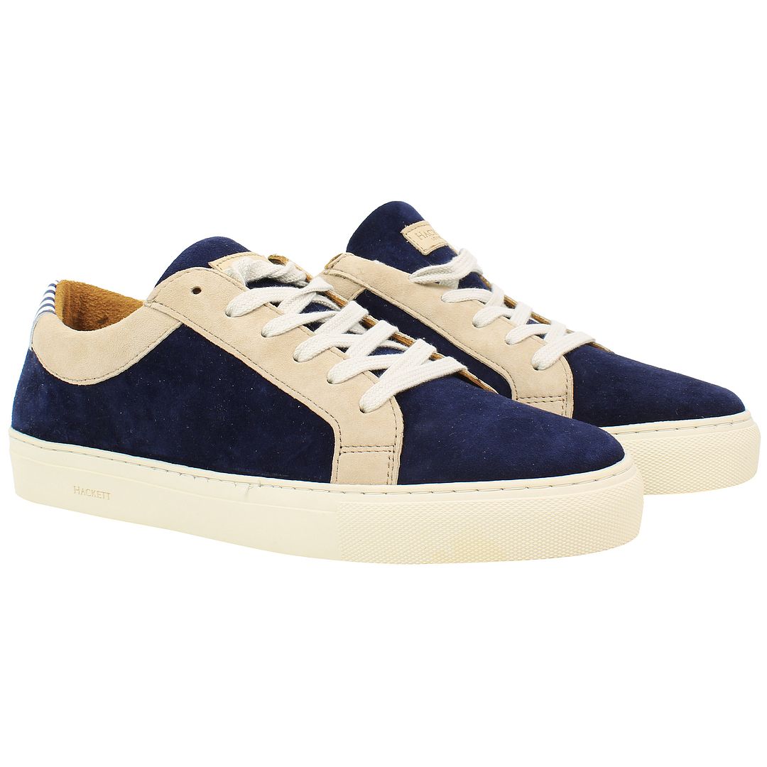 Hackett London Hunt Mens Navy Trainers