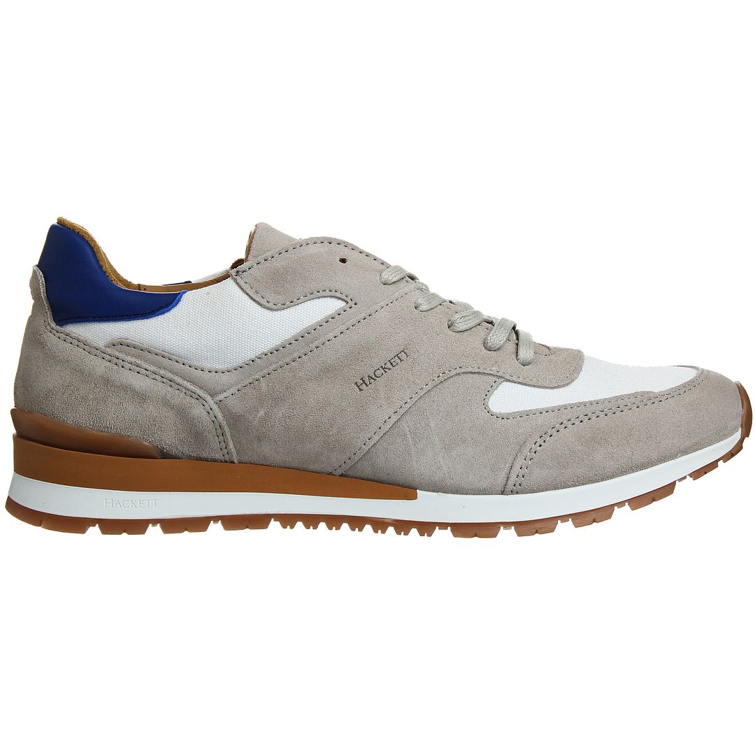 Hackett Cosworth Mens Beige Trainers