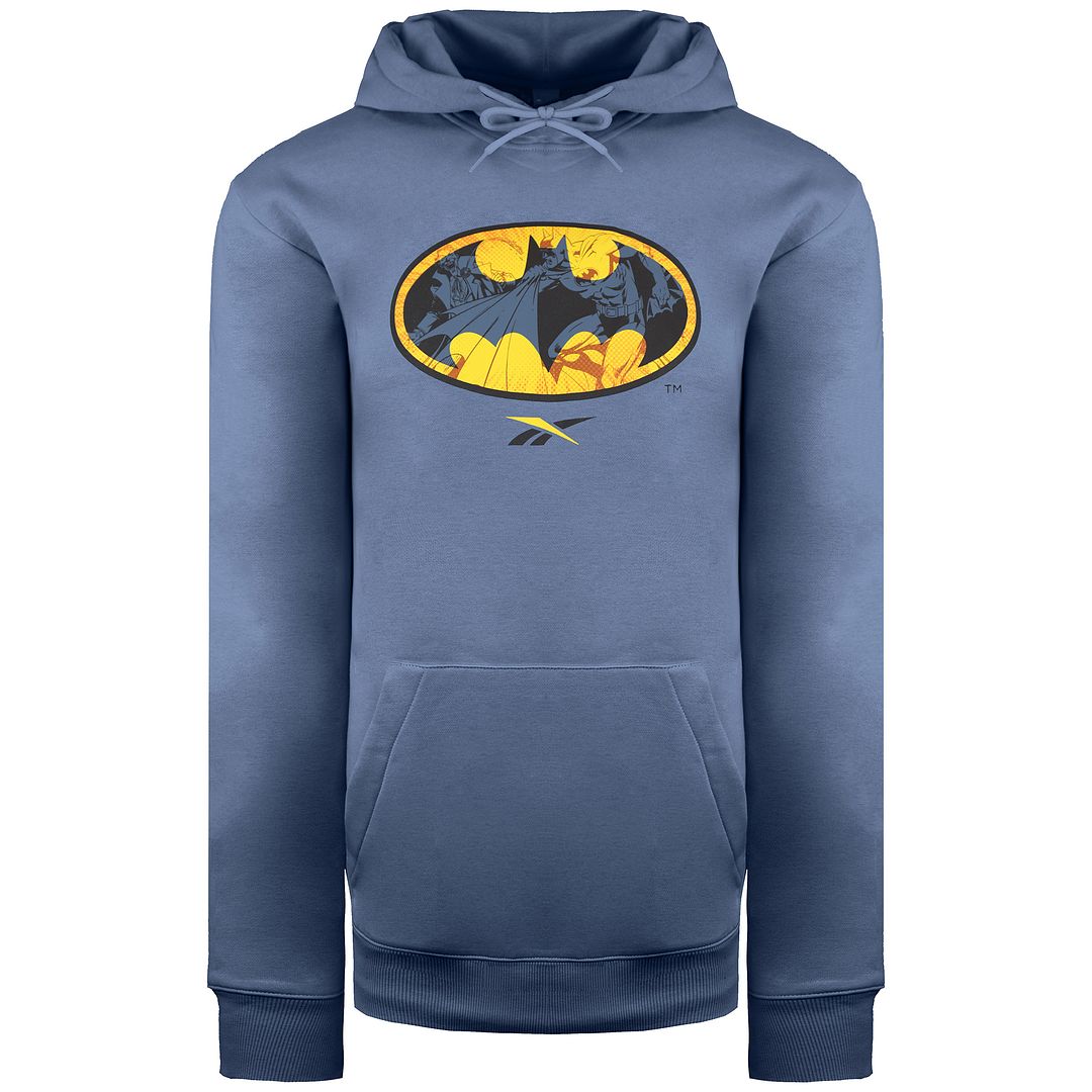 Reebok x DC Batman Mens Blue Hoodie